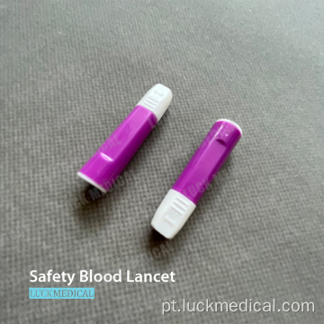 Segurança estéril Blood Lancet-Type Button ativado